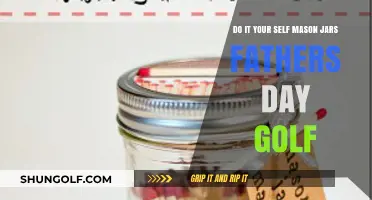 DIY Mason Jar Father’s Day Golf Gift Ideas & Crafts