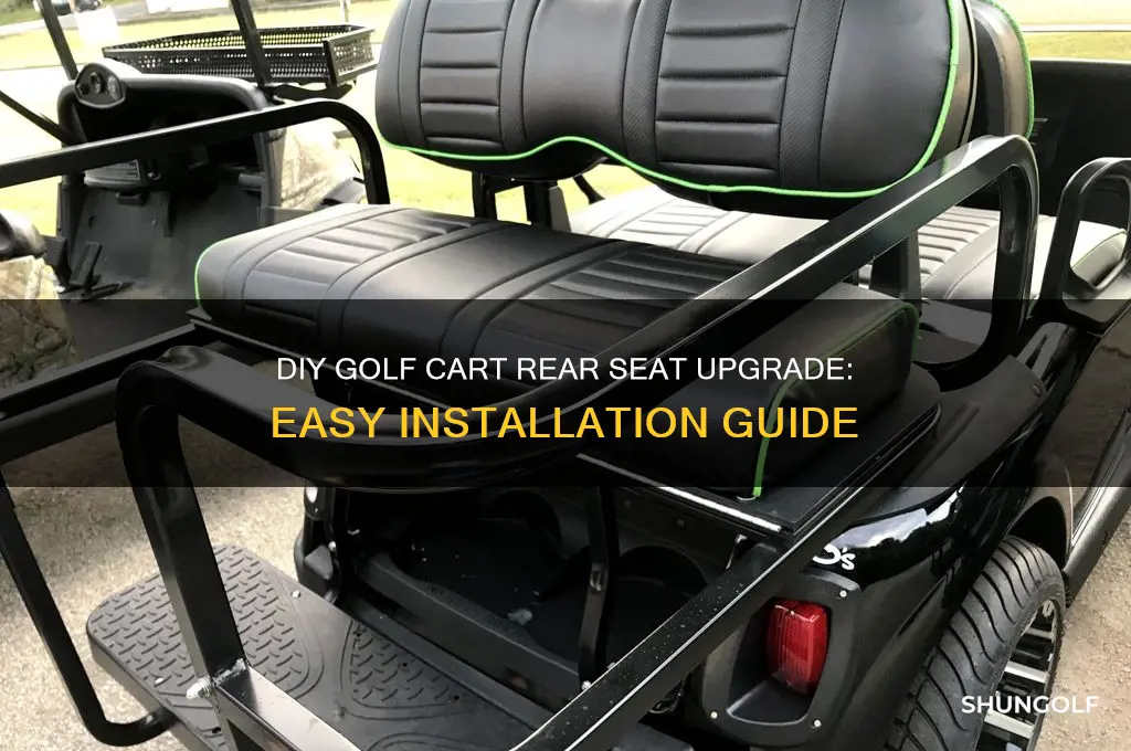 do it yourself golf cart rear seat