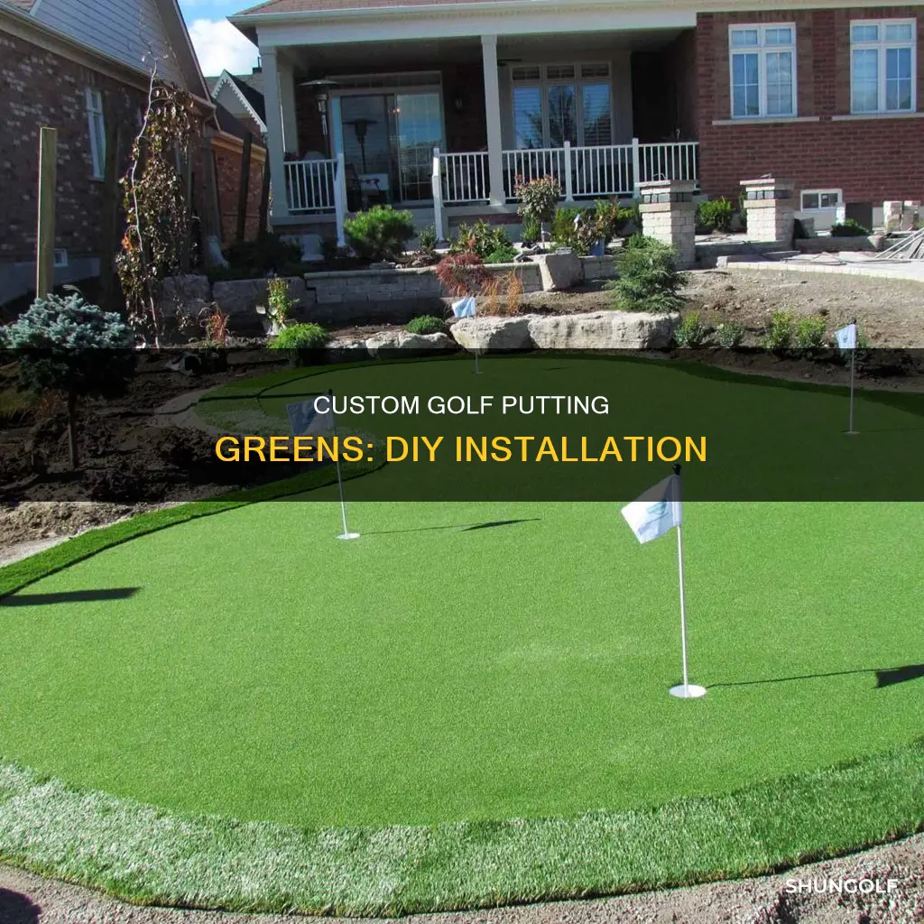 do it yourself golf putting greens