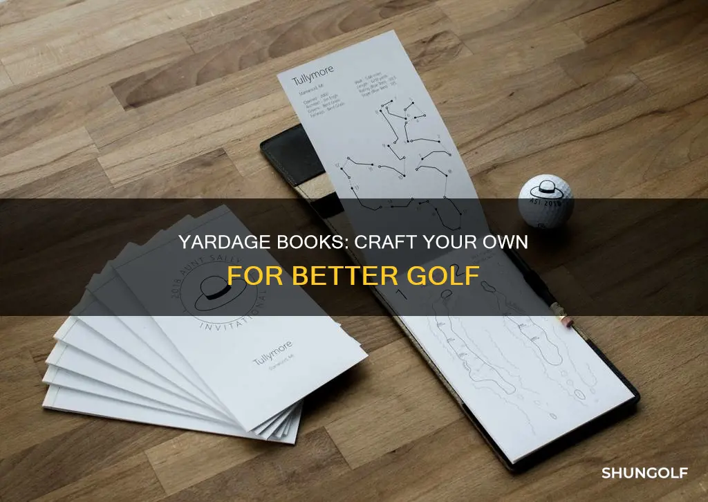 do it yourself golf yardage books
