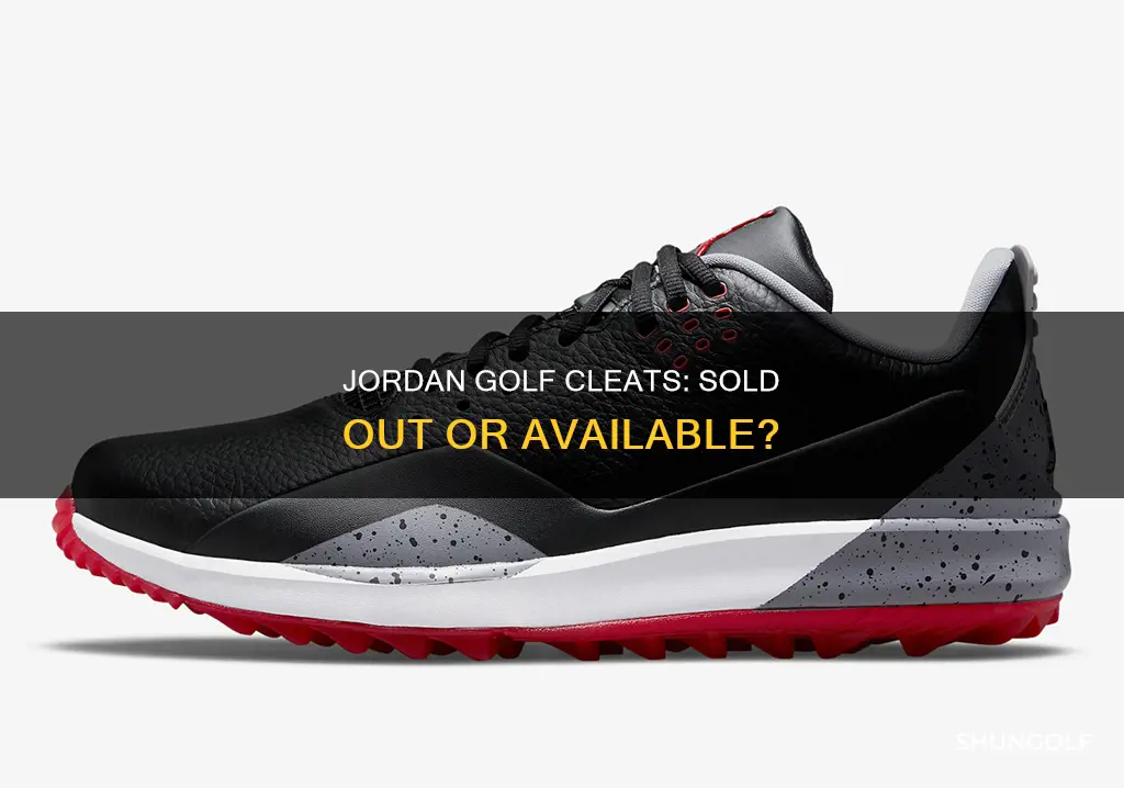 do jordan golf cleats sell out
