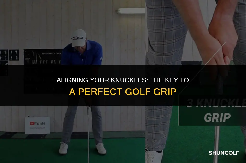 do knuckles line up golf grip