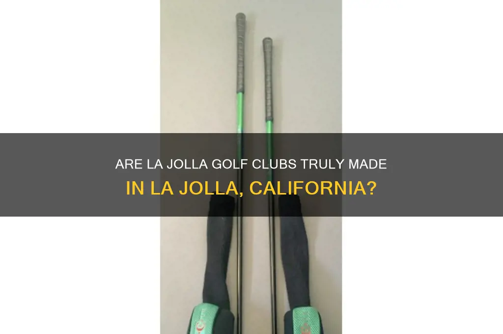 do la jolla golf clubs come from la jolla californa