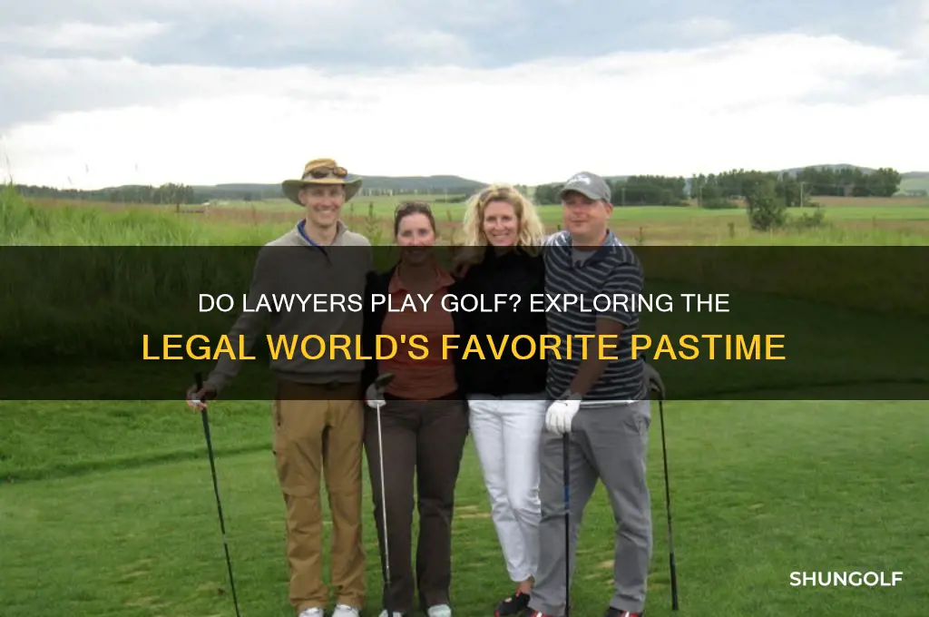do lawyers play golf