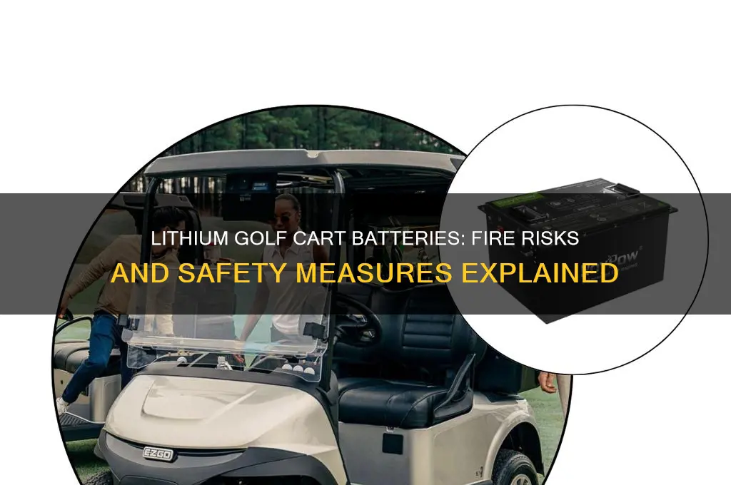 do lithium golf cart batteries catch fire