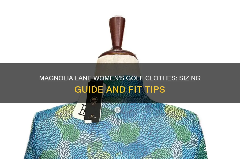 do magnolia lane womens golf clothes run big