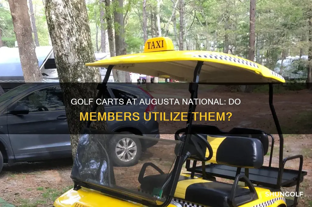 do members use golf carts at augusta national