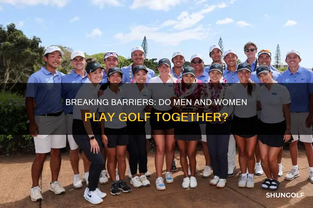 do men and women play golf together