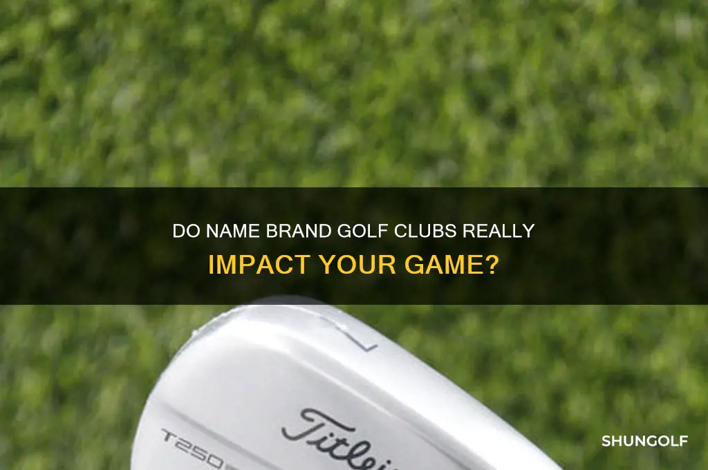 do name brand golf clubs make a difference
