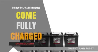 Are New Golf Cart Batteries Fully Charged When Purchased?