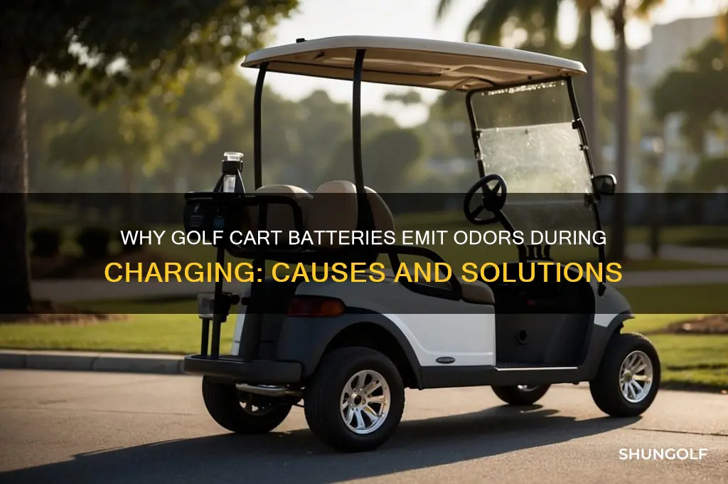 do new golf cart batteries smell when charging