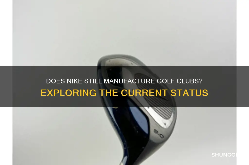 do nike make golf clubs anymore