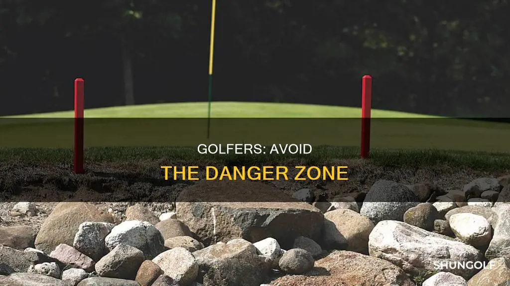 do not cross sign for golfer