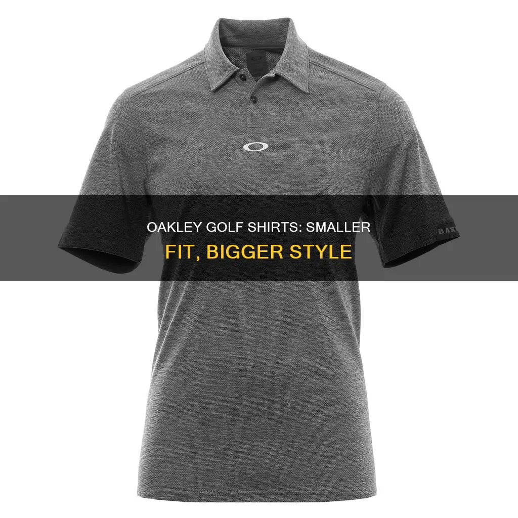 do oakley golf shirts run small