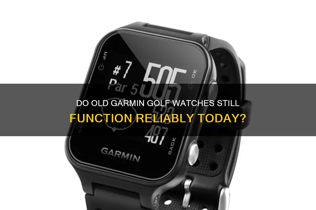 do old garmin golf watches still work