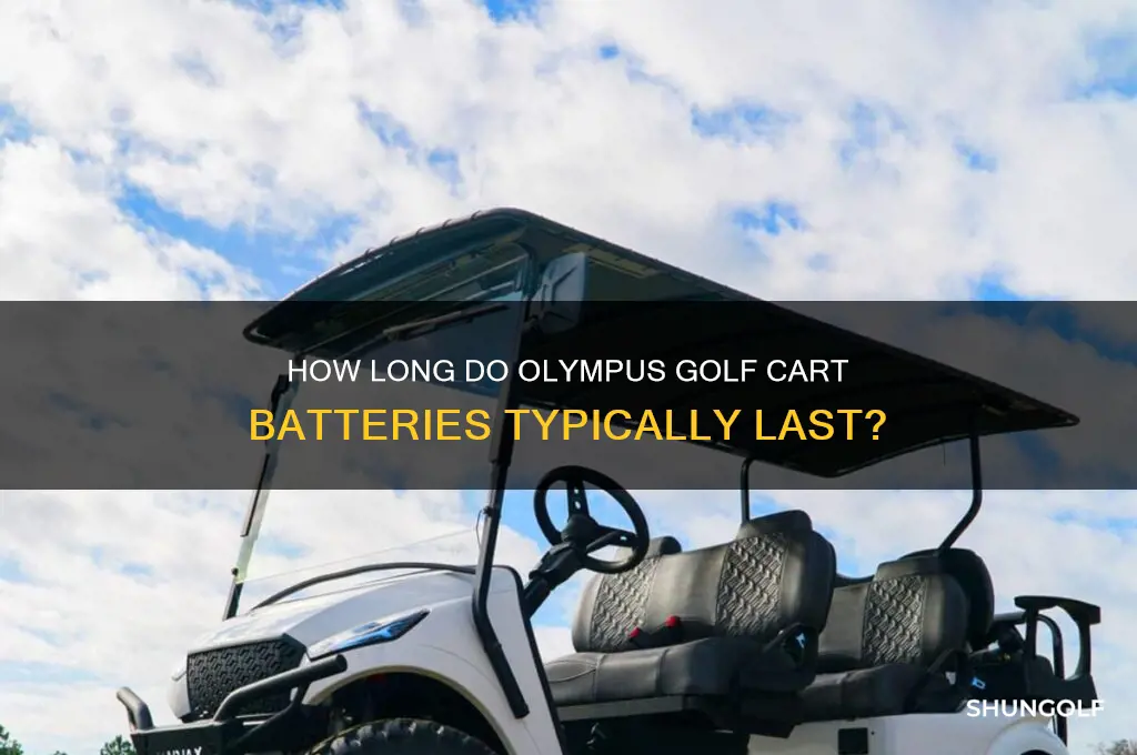 do olympus golf cart batteries last