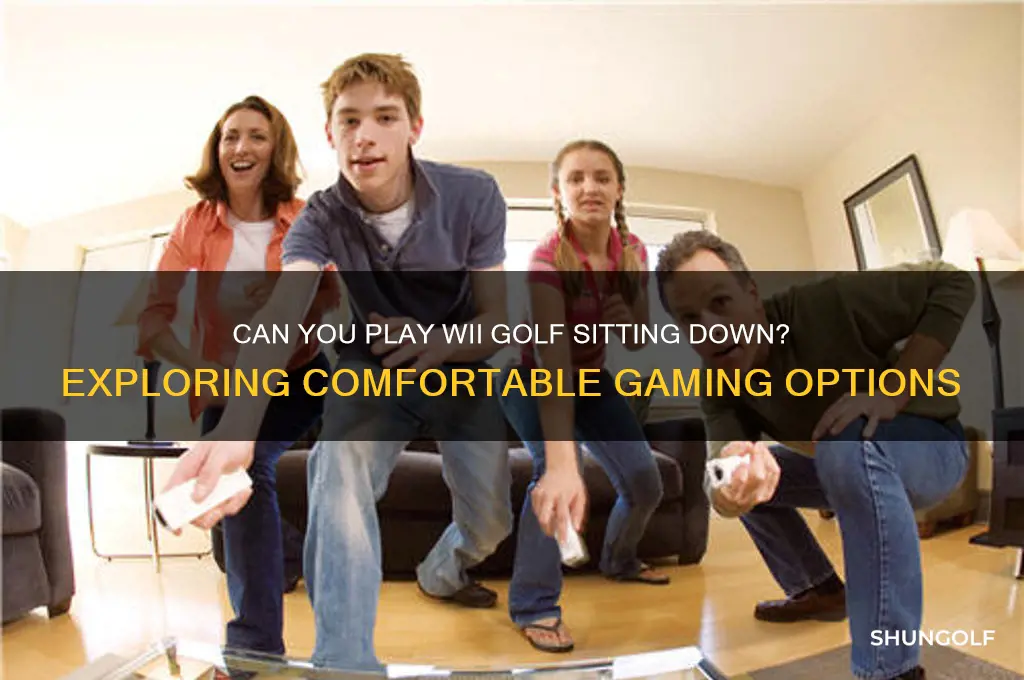 do people play wii golf sitting down