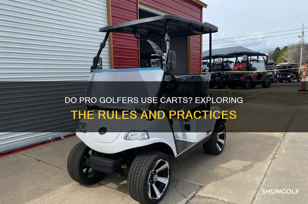 do professional golf get carts