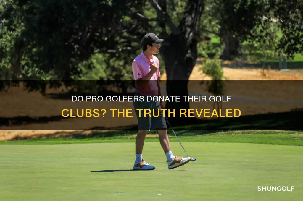do professional golfrs donate golf clubs
