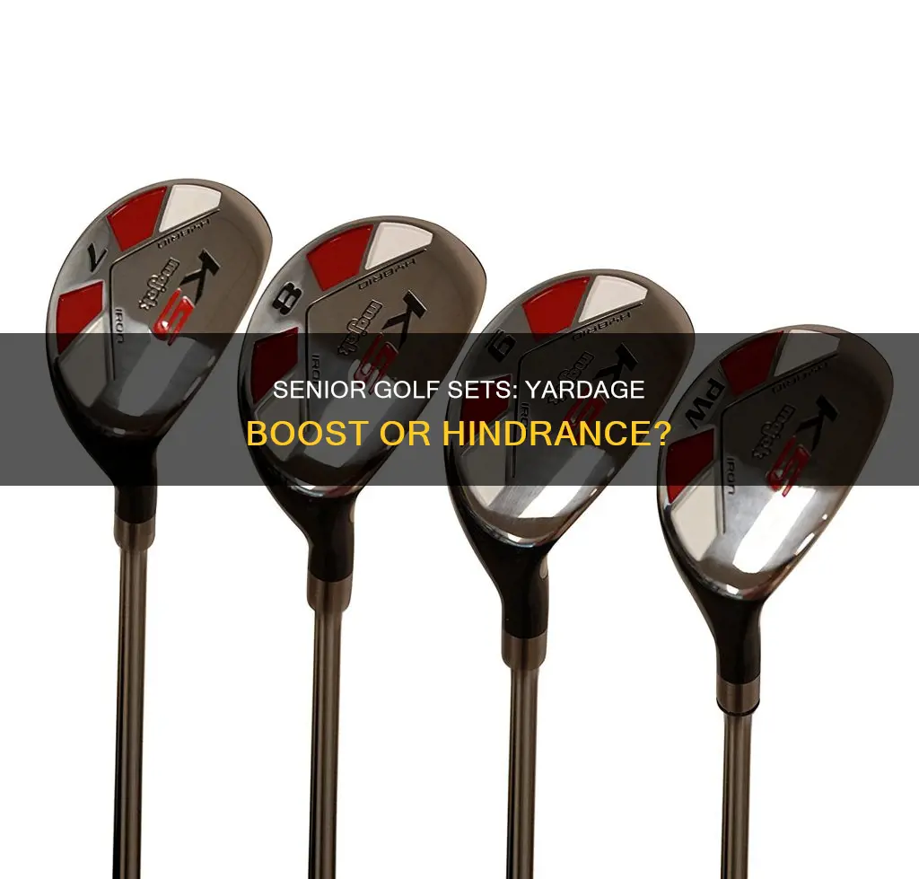 do senior golf sets add yardage