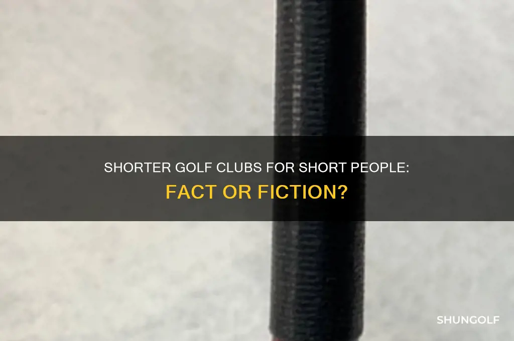 do short people need shorter golf clubs