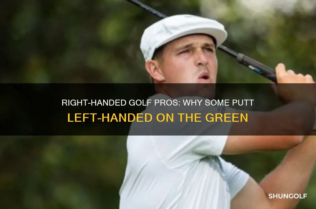 do some right hand golf pros putt left handed