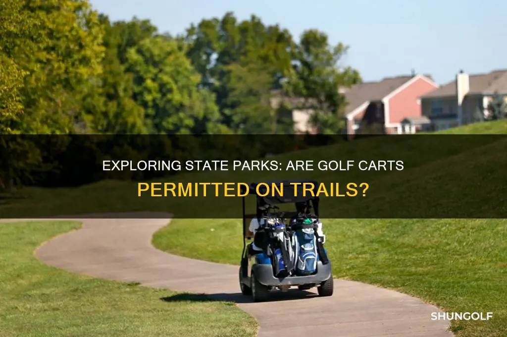 do state parks allow golf carts