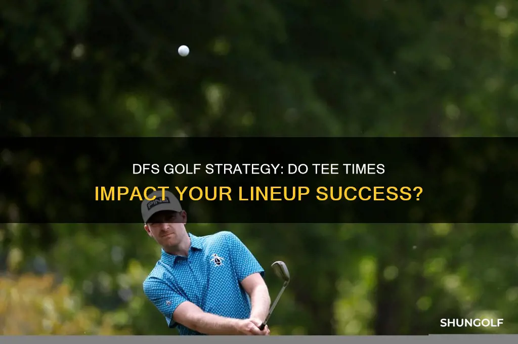 do tee time matter in dfs golf