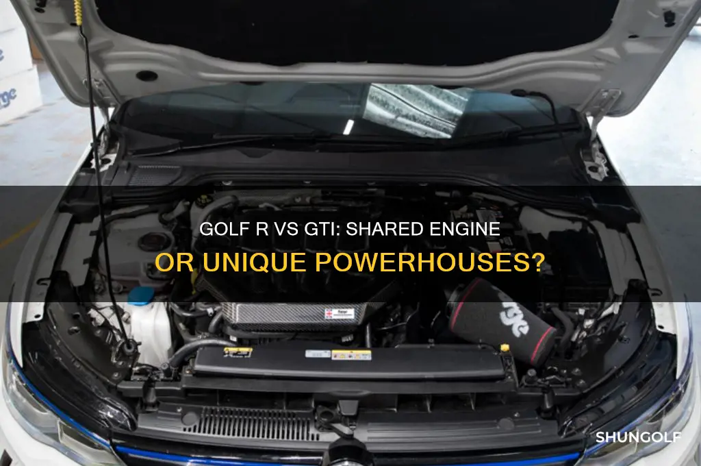 do the golf r and gti have the same engine