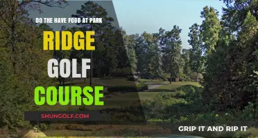 Does Park Ridge Golf Course Offer Food? A Quick Guide