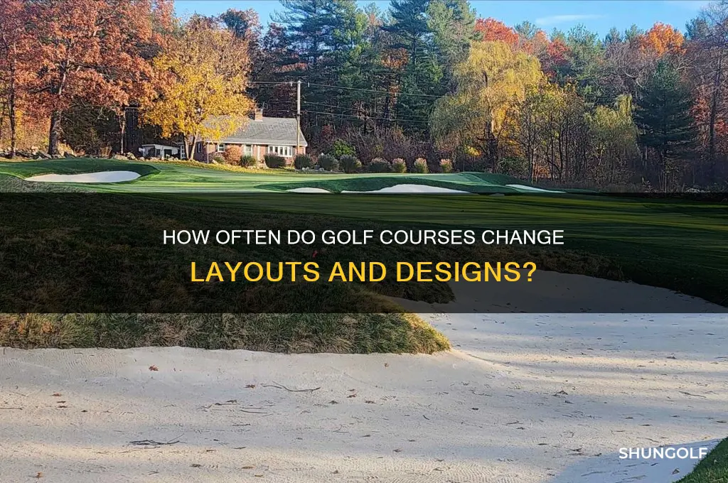 do they change golf courses