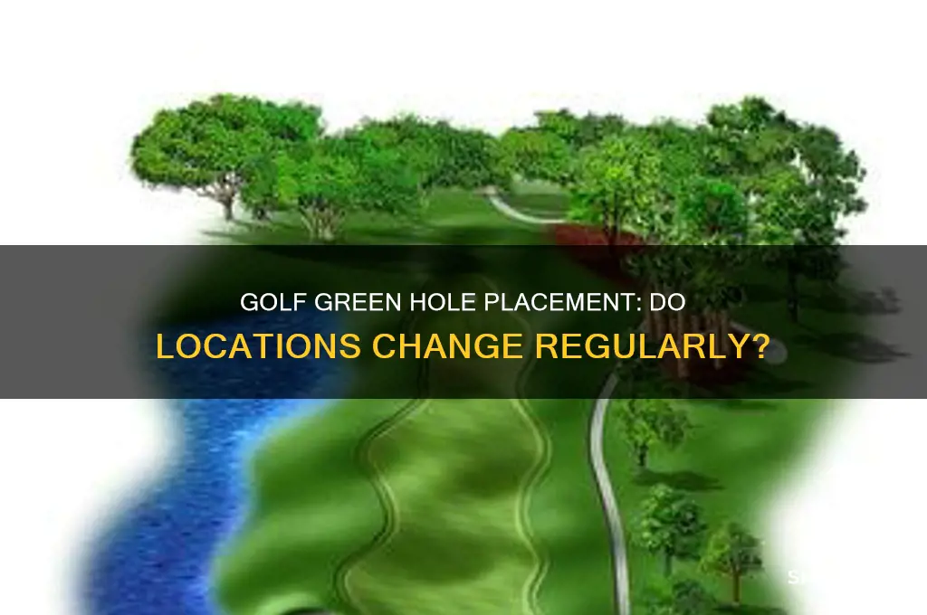 do they change location of holes on golf greens