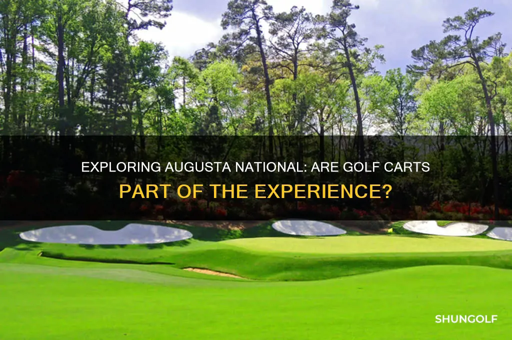 do they have golf carts at augusta national