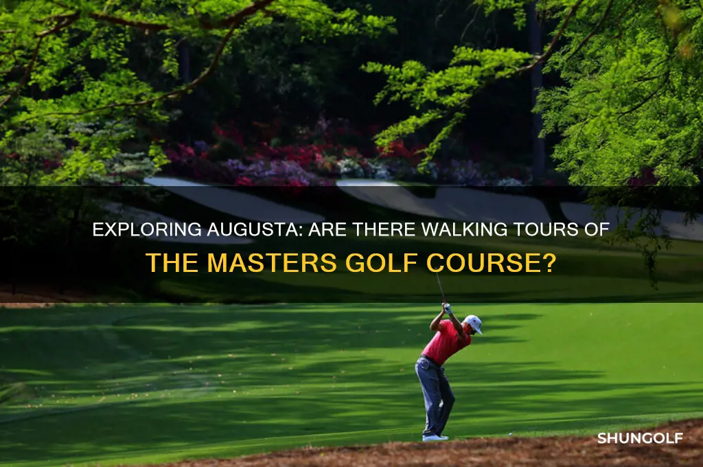 do they have walking tours of the masters golf course