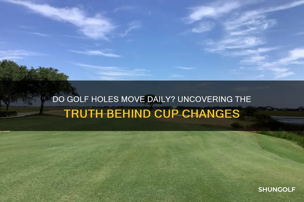 do they move golf holes every day
