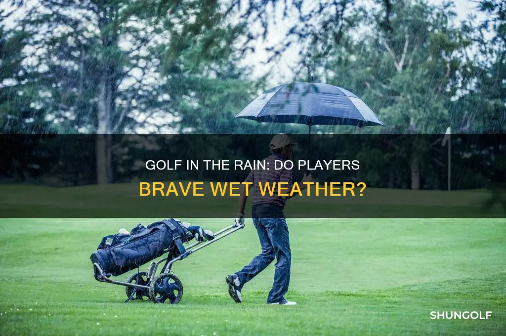 do they play golf in the rain