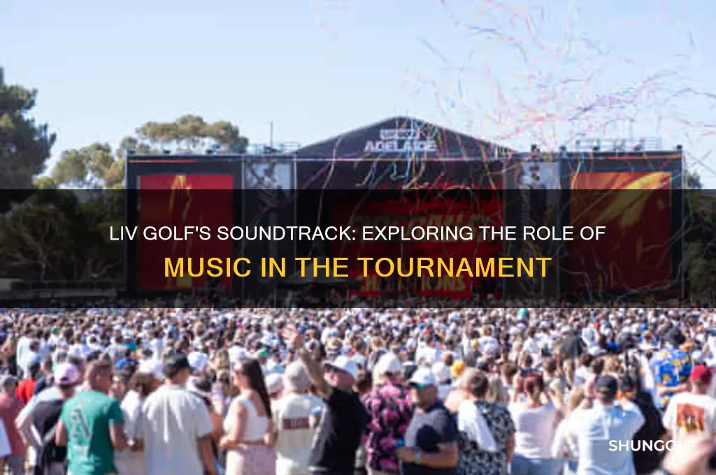 do they play music at liv golf