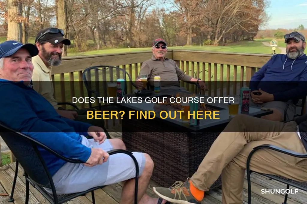 do they sell beer at the lakes golf course