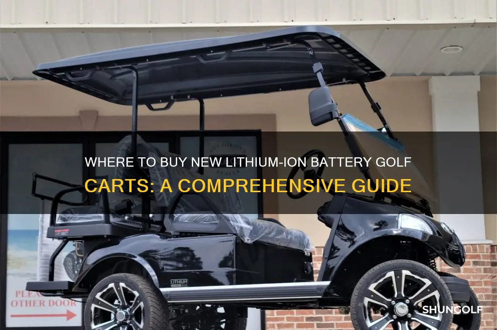 do they sell lithium ion battery golf carts new