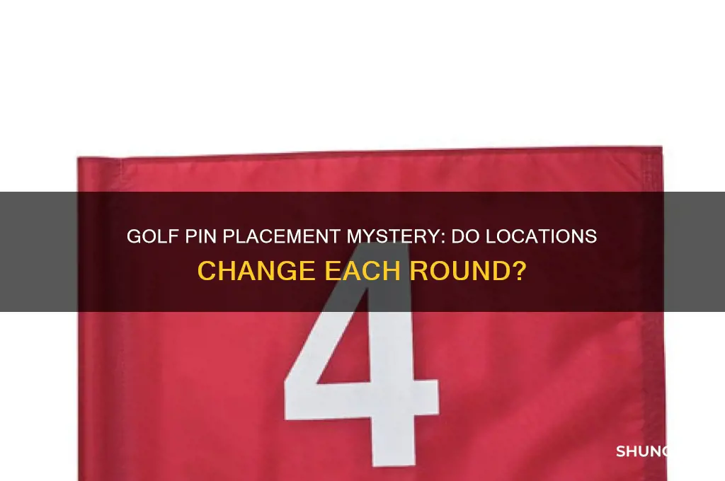do they switch pin locations every round in golf