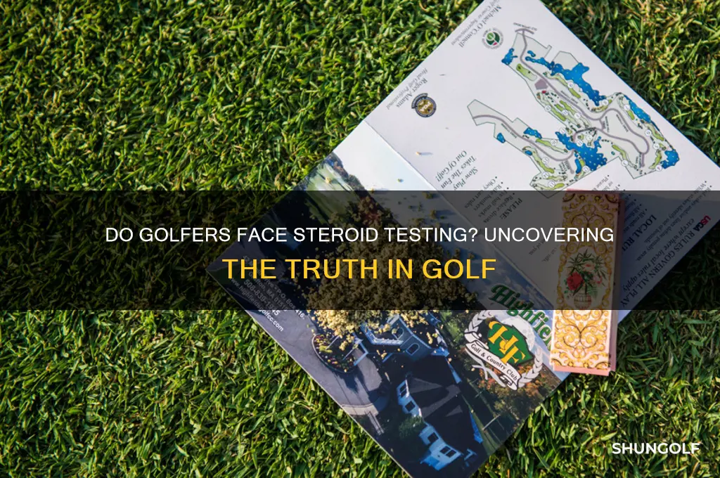 do they test for steroids in golf