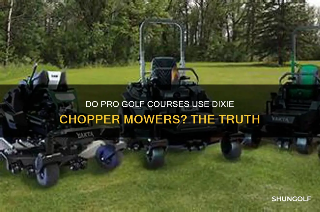 do they use dixie chopper on pro golf courses