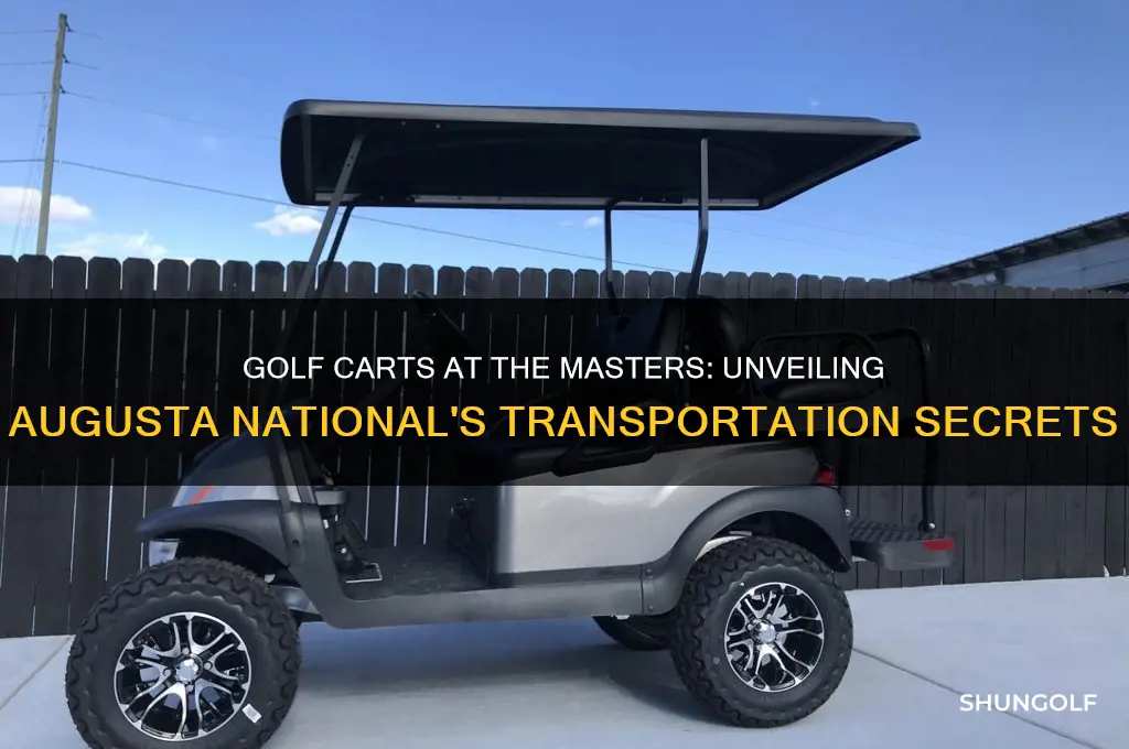 do they use golf carts at the masters