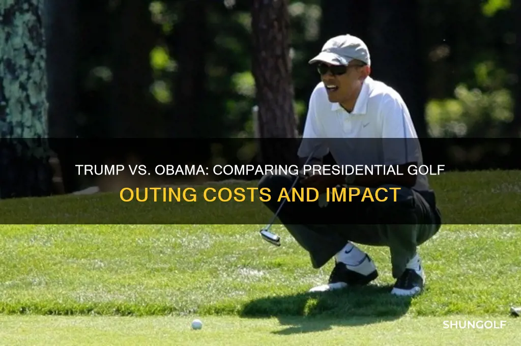 do trumps golf outings cost less than obamas