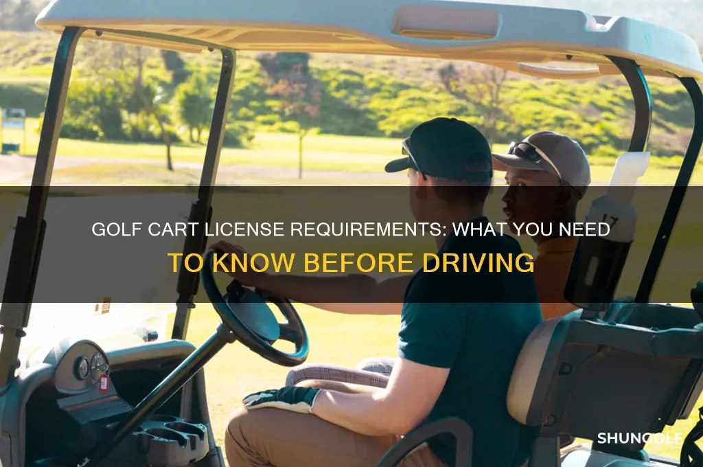 do u need license for golf cart