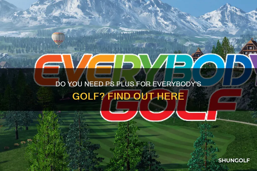 do u need ps plus for everbody golf