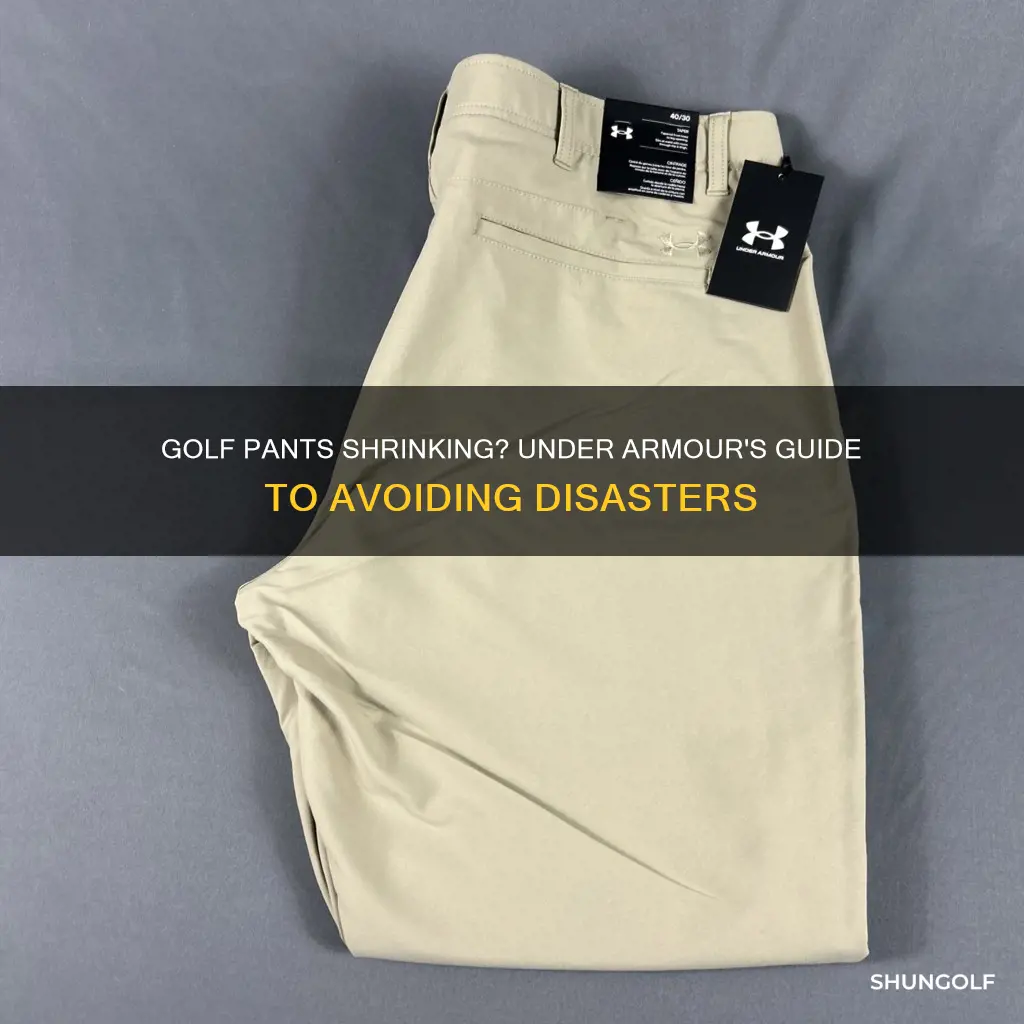 do under armour golf pants shrink