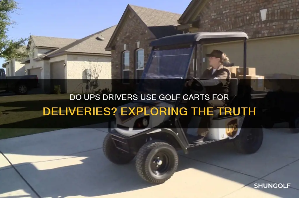 do ups drivers ever use golf carts