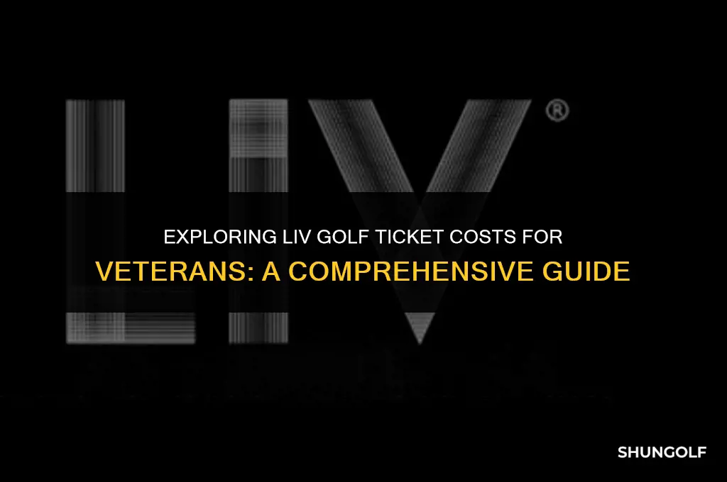 do vetarans pay for liv golf tickets