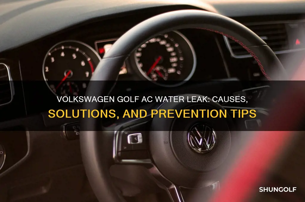 do volkswagen golf air conditioners leak water